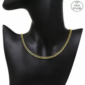 18K Gold Filled Mariner Link Short Necklace