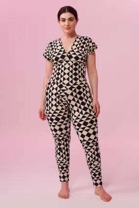 APHRODITE JUMPSUIT - TRI PRINT