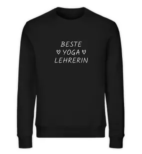 Beste Yogalehrerin Bio Sweatshirt Unisex