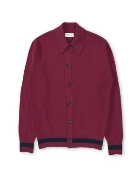 Britten Knitted Cardigan Greeves Berry Red