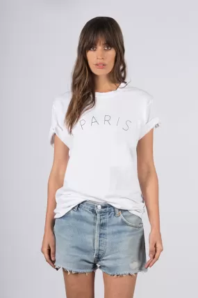 David Lerner Easy Boyfriend Paris Tee Shirt