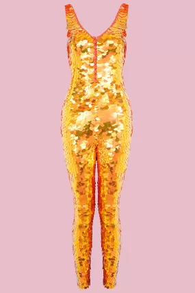 ELECTRA SEQUIN JUMPSUIT - FOX