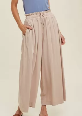 FINAL SALE - Wide Leg Paper Bag Pants