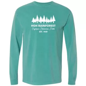 Hoh Rainforest Olympic National Park Comfort Colors Long Sleeve T Shirt