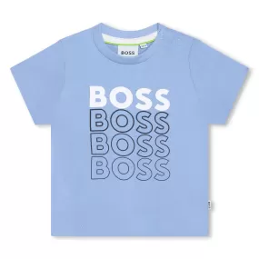 Hugo Boss Toddler Dress Short Sleeve T-Shirt_Blue J05A02-77A