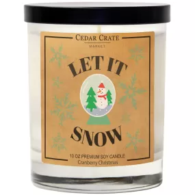 Let It Snow | Cranberry Christmas Candle