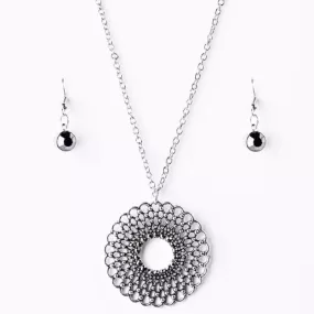 Musical Medallion Silver Necklace