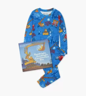 Pajamas and Book Set - Construction Site