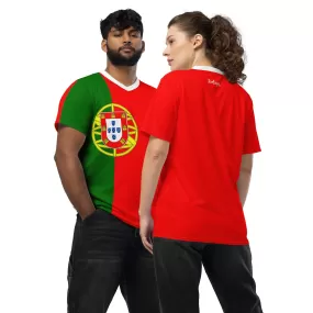 Portugal Sports Jersey With Portugeese Flag Print