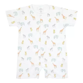 Safari Animals Printed Romper | Baby Unisex