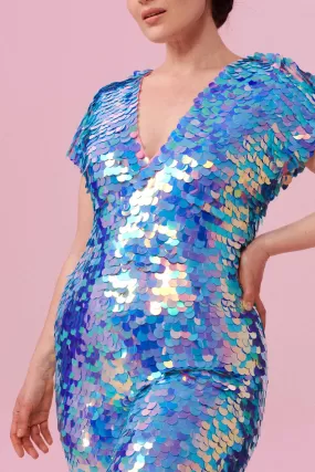 SALE APHRODITE SEQUIN JUMPSUIT - AMETHYST