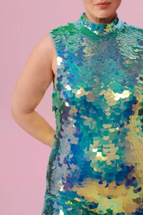 SALE IRIS SEQUIN JUMPSUIT - CHAMELEON