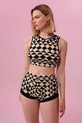 TWINKS CROP TOP - TRI PRINT