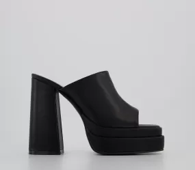 Womens Raid Piya Platform Mules Black